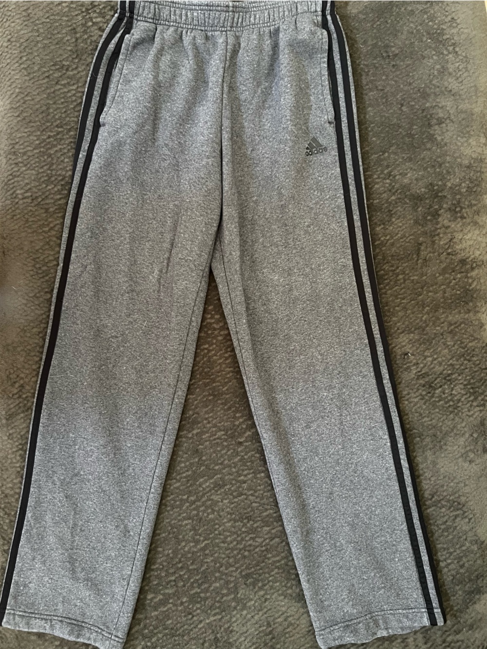 Adidas Stripe Leg Sweat Pants M - Picture 2 of 5